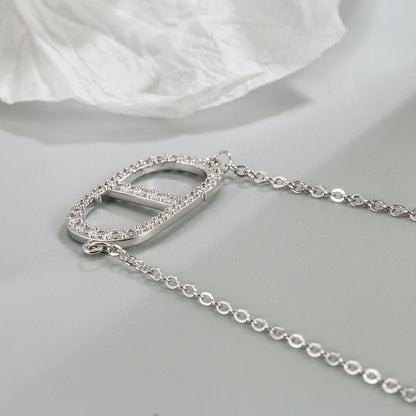 Inlaid Zircon Design Everyday Joker High-grade Female Necklaces