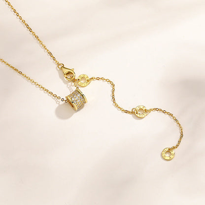 Full Diamond Jewelry Sier Small Waist Sterling Necklaces