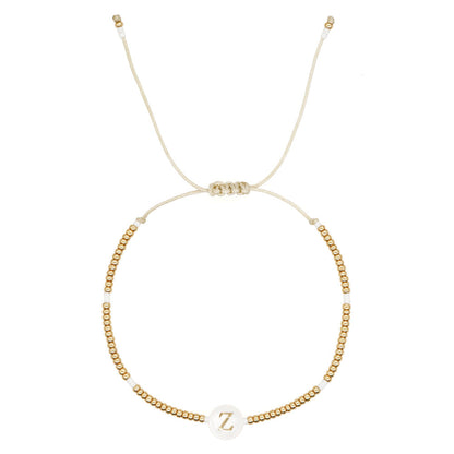 Bohemian Imported Beads Shell Letter Style Bracelets