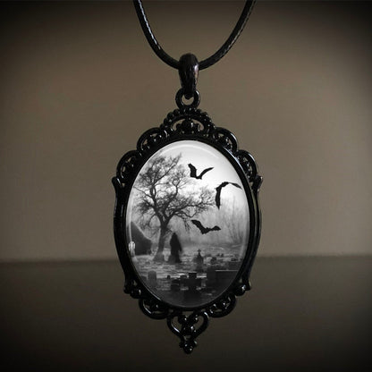 Gothic Cemetery Guest Victoria Pendant Jewelry Necklaces