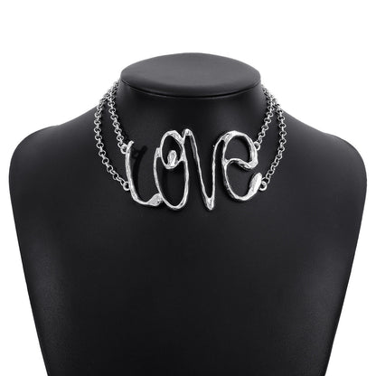 Punk Hip Hop Style Fashion Exaggerated Necklaces