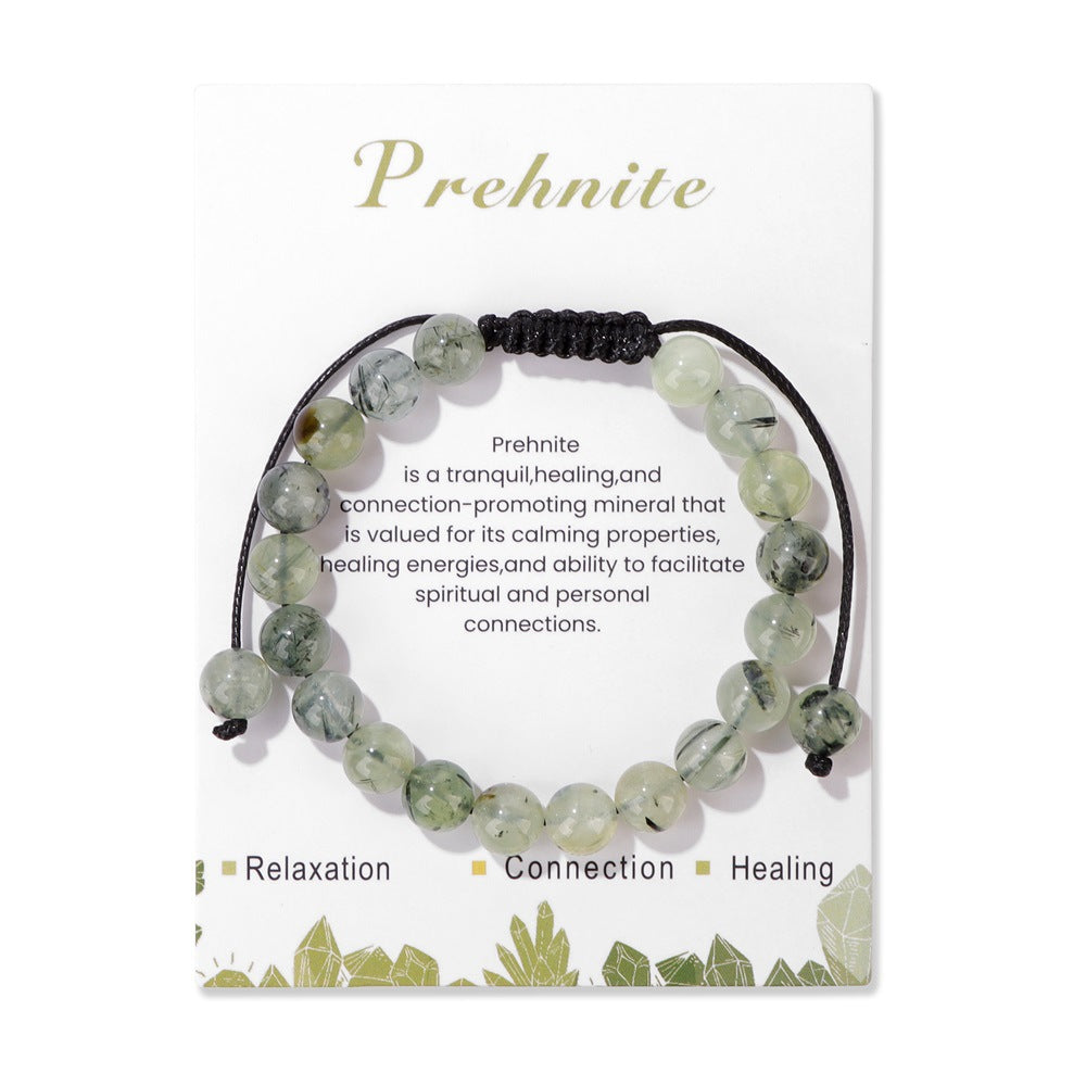 Men's Natural Stone Woven Retro Simple Card Bracelets