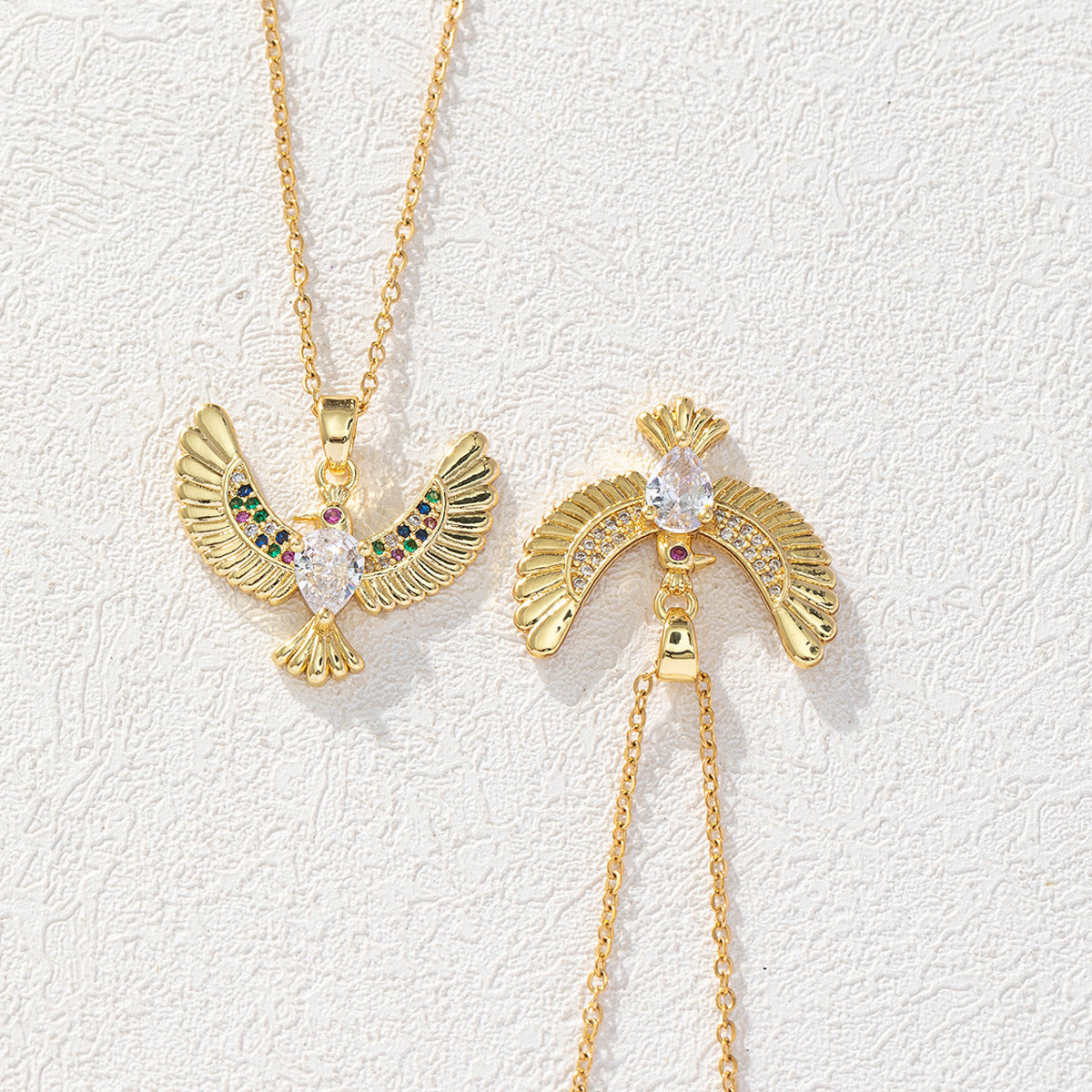 Zircon Bird Ornament Female Personalized Minority Necklaces