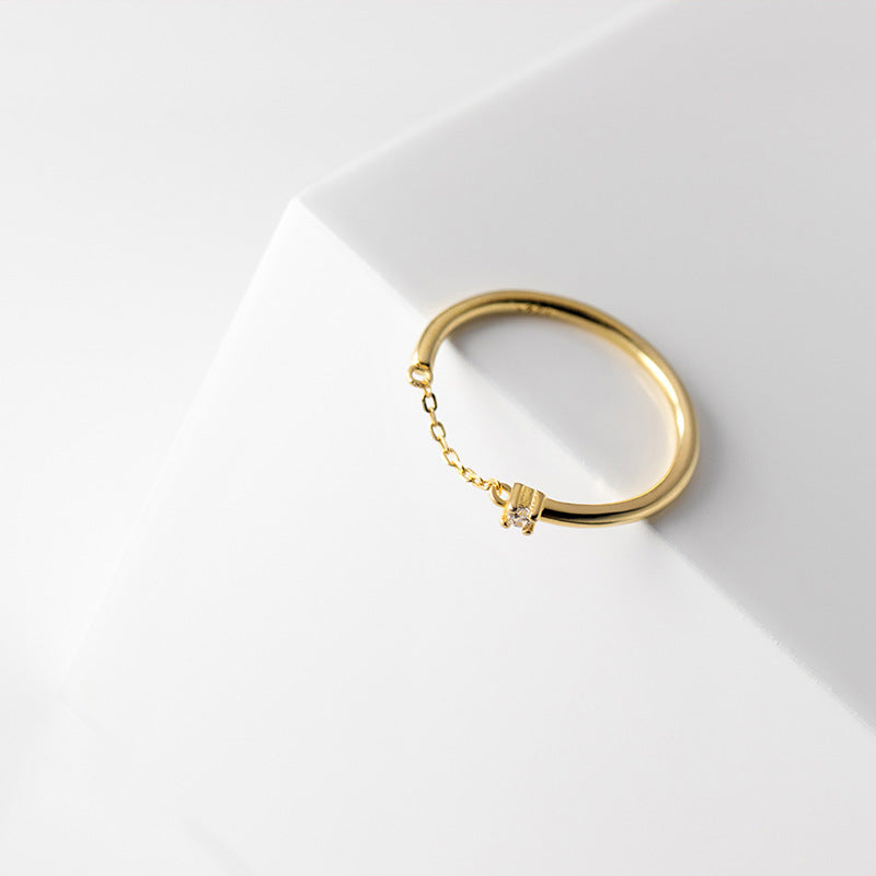 Diamond Index Finger Simple And Compact Rings