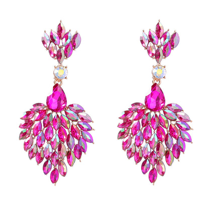 Crystals Female Alloy Diamond Splendid Super Earrings