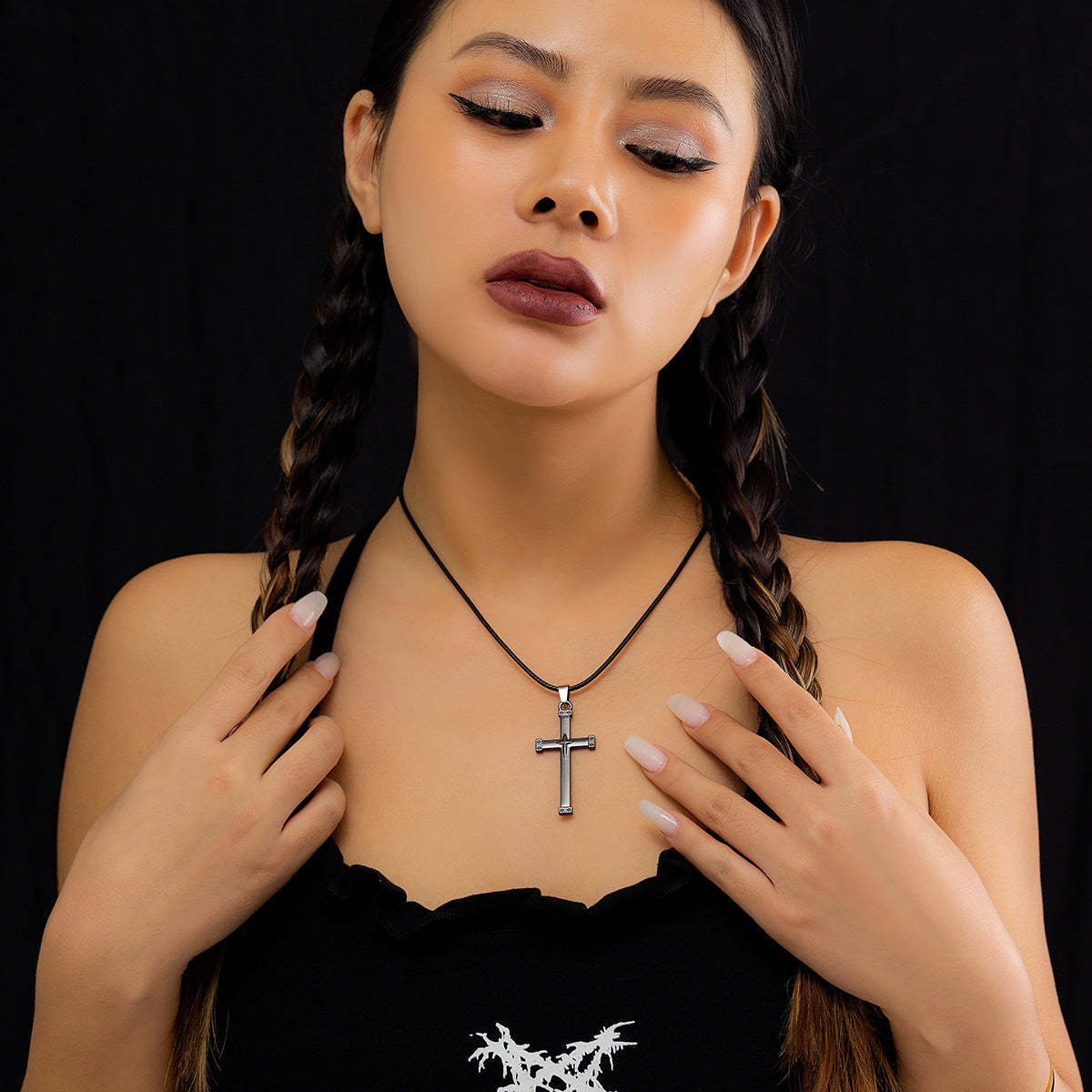 Hot Cold Wind Five-pointed Star Pendant Neck Necklaces