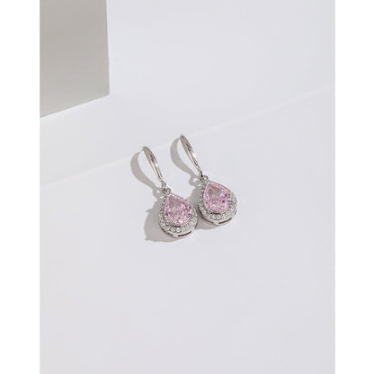 Women's Carbon Diamond Square For Niche Temperament Ice Earrings