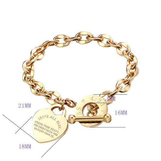 Women's Style Titanium Steel Buckle Niche Design Bracelets