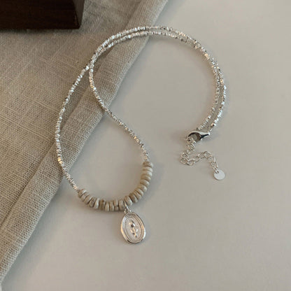 Women's Tulip Turquoise Sier Fashionable Exquisite Light Luxury High-grade Necklaces