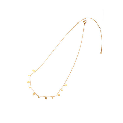Women's Real Gold Korean Style Simple Fashion Temperamental Necklaces