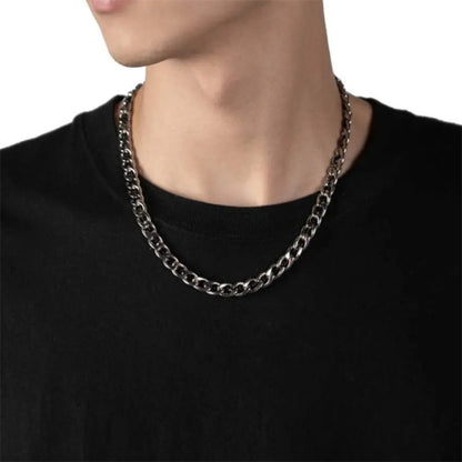 Men's Cuban Titanium Steel Niche Design Clavicle Chain Necklaces