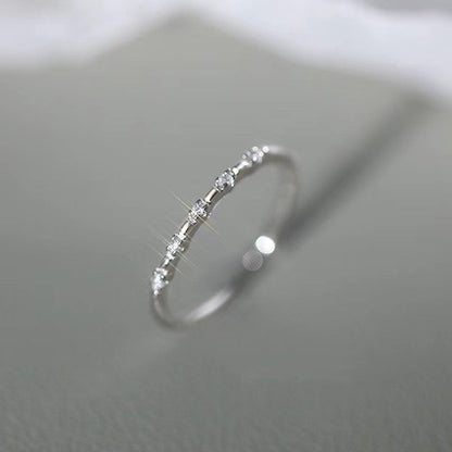 Women's Shiny Diamond Niche High Sense Index Rings