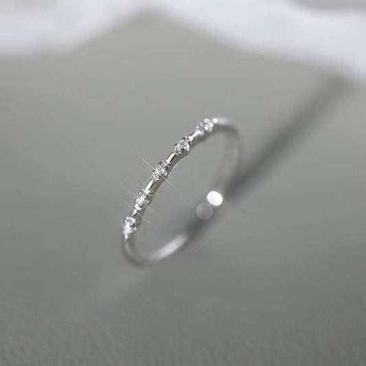 Women's Shiny Diamond Niche High Sense Index Rings