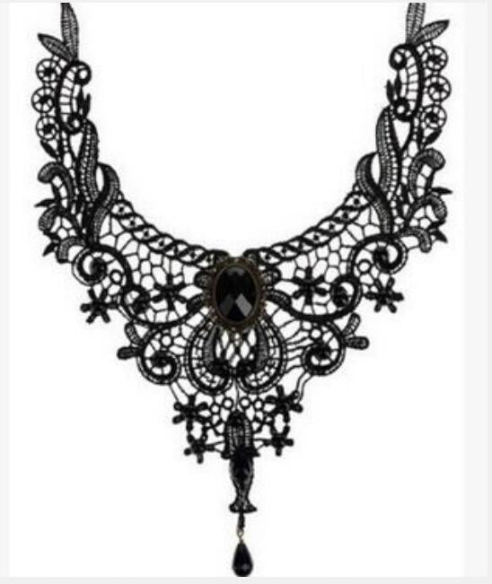 Versatile Lace Detachable Collar Clavicle Chain Necklaces