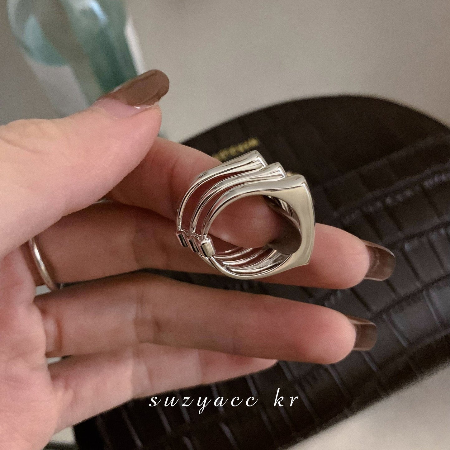 Sier Personalized Female Retro Fashion Elegance Hip Hop Rings