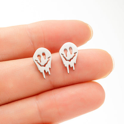 Stainless Steel Cartoon Small Animal Dinosaur Unicorn Earrings
