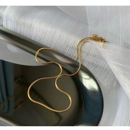 Men's Simple Temperament Hip Hop Punk Thin Round Necklaces