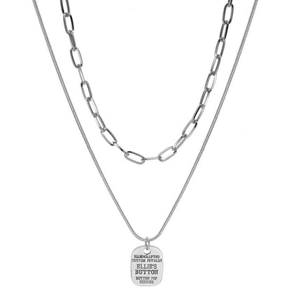 Women's Twin Letter Love Pendant For Niche Design Necklaces