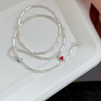 Oil Opal Love Female Simple Personalized Necklaces