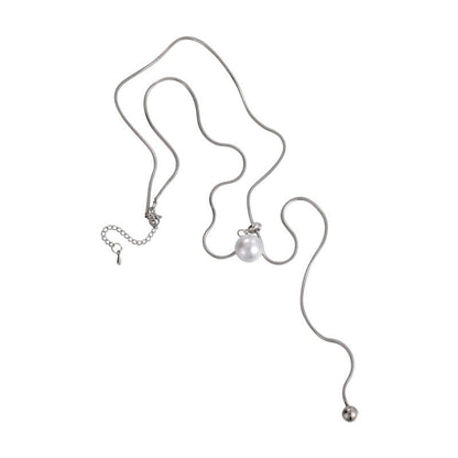 Pull-out Adjustable Pearl High-grade Design Sense Necklaces