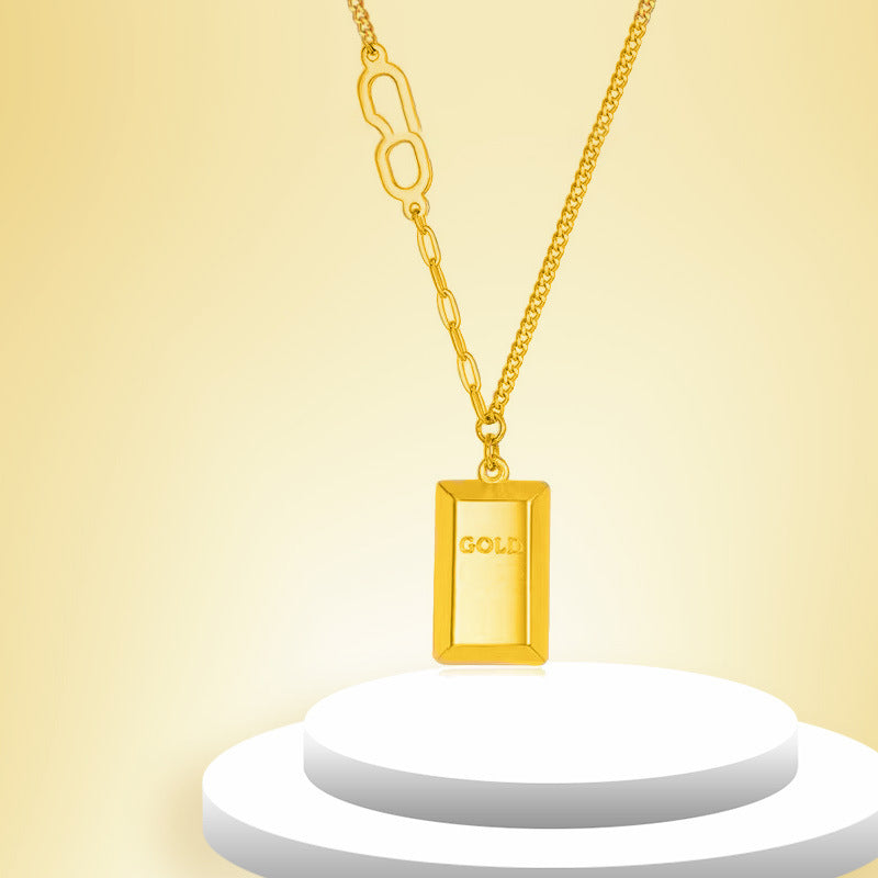 Titanium Steel Gold Pendant Plated Advanced Necklaces