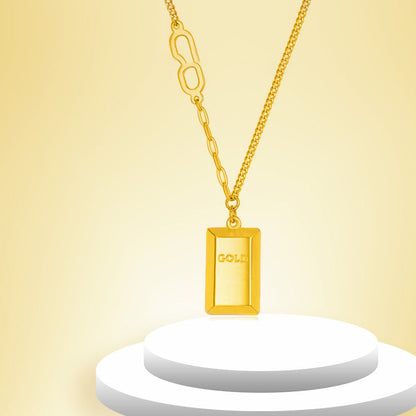 Titanium Steel Gold Pendant Plated Advanced Necklaces