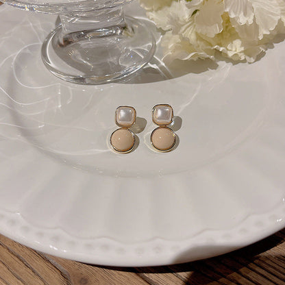 Ear French Style Retro Elegant Pearl Minority Earrings