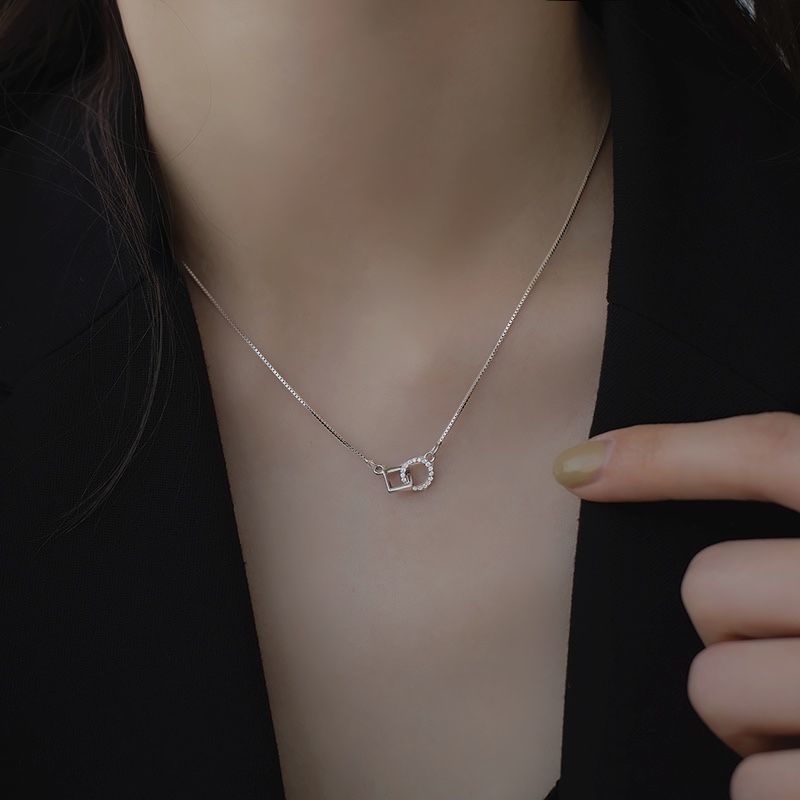 Buckle Geometric Female Cold Style Clavicle Necklaces