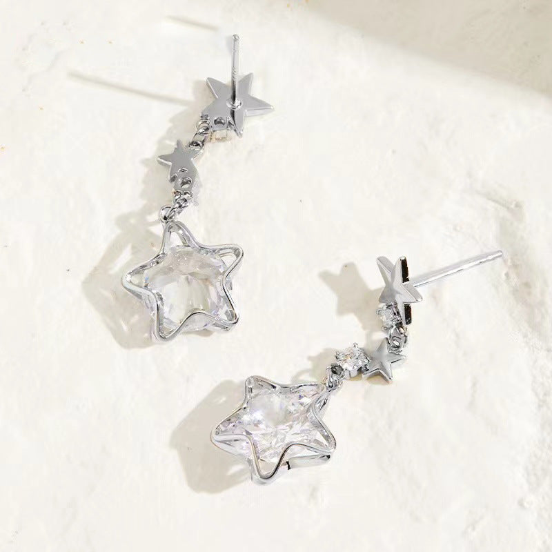 Zircon Niche Design Advanced Ear Light Earrings