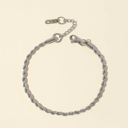 Chain Female Hip Hop Punk Gold Stainless Bracelets