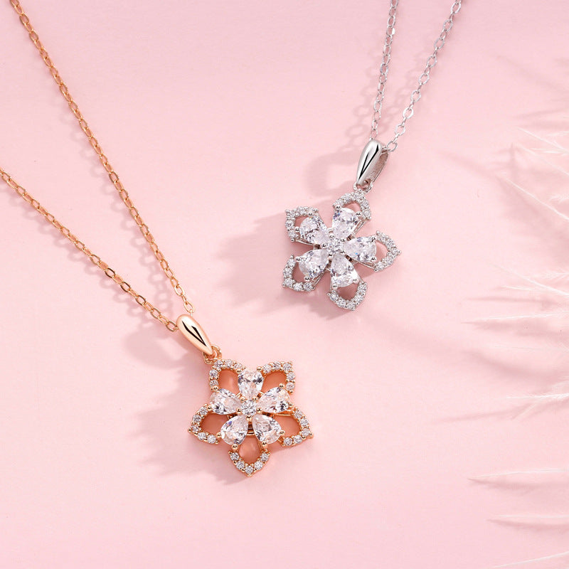 Women's Peach Blossom Light Luxury Minority High-grade Necklaces