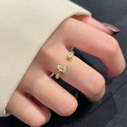 Style Shiny Asymmetric Open Index Finger Bracelets