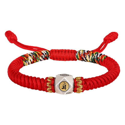 Men's Woven Jin Gang Knot Size Carrying Bracelets