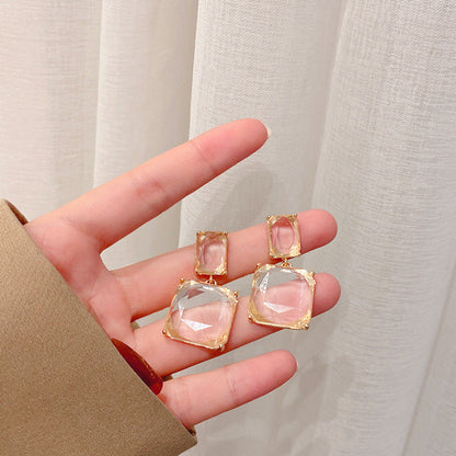 Women's Ear Geometric Bow Eardrops Graceful Full Earrings