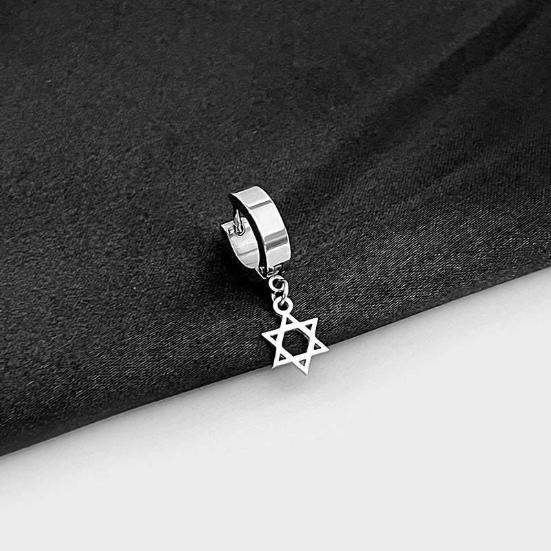 And Compact Love Stainless Steel Ear Clip Earrings