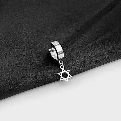 And Compact Love Stainless Steel Ear Clip Earrings