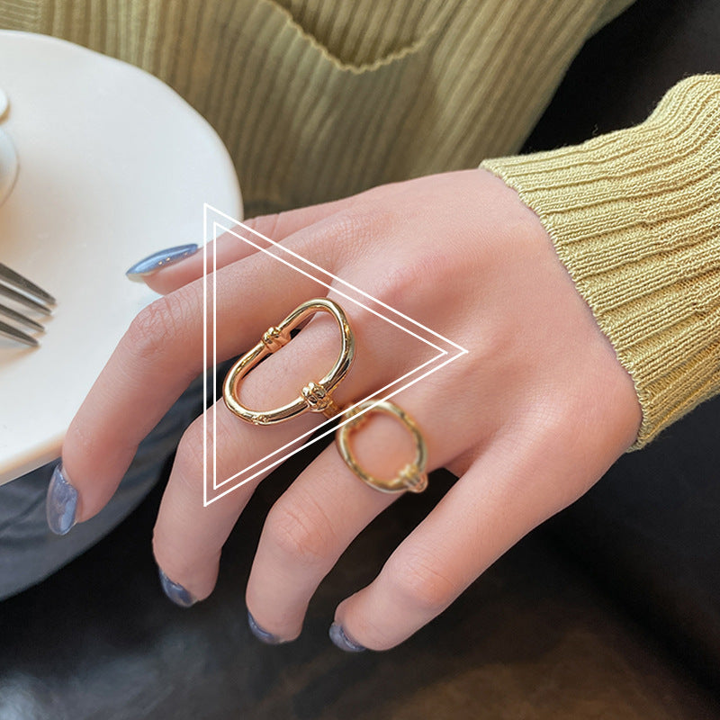 Finger Female Cold Wind Joint Design Rings