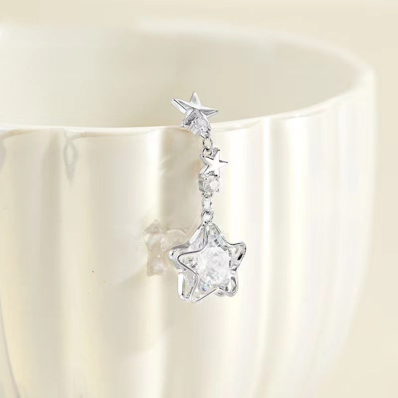 Zircon Niche Design Advanced Ear Light Earrings