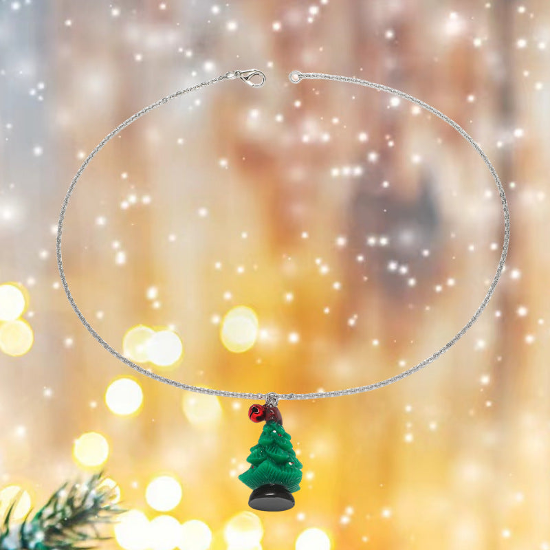 Christmas Cartoon Sweet Cute Childlike Santa Necklaces