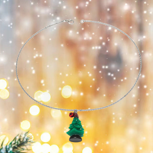 Christmas Cartoon Sweet Cute Childlike Santa Necklaces