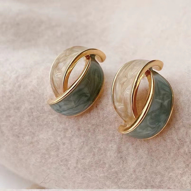 Women's Sier Needle French Minority High-grade Graceful Earrings