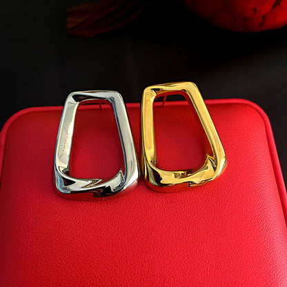 Irregular Glossy Metal Simple Personalized Ear Earrings