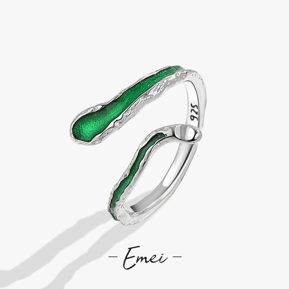 Ornament Personality Snake-shaped Open Design Sense Rings