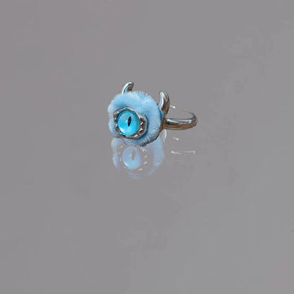 Eyes Little Monster Female Eccentric Personality Rings
