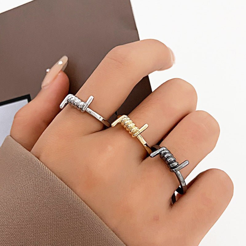 Simple Knot Fashion Creative Alloy Geometric Rings