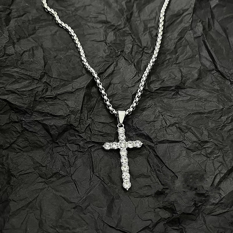 Women's & Men's Diamond Cross For Trendy Personalized Hip Hop Necklaces