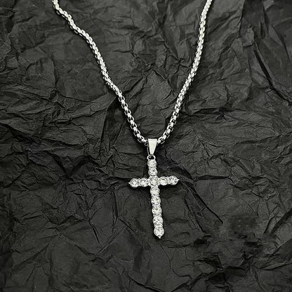Women's & Men's Diamond Cross For Trendy Personalized Hip Hop Necklaces