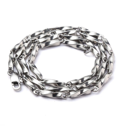 Men's Titanium Steel Handmade Mobius Chain High-grade Necklaces