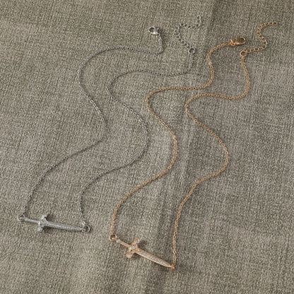 Women's Cross Sword Pendant Hip Hop Punk Necklaces