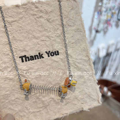 Children's Puppy Female Small And Beautiful Clavicle Necklaces